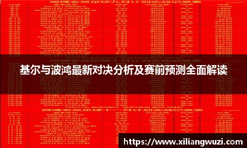基尔与波鸿最新对决分析及赛前预测全面解读