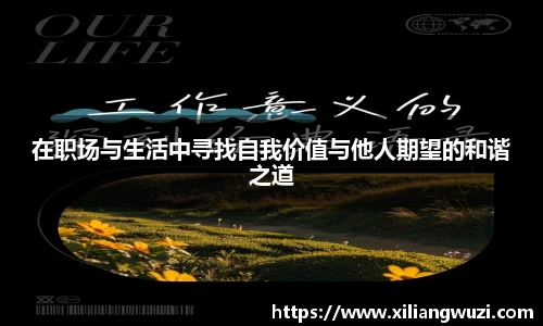 在职场与生活中寻找自我价值与他人期望的和谐之道